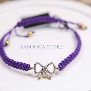 Juicy Couture Pave Bow Friendship Bracelet. NWT